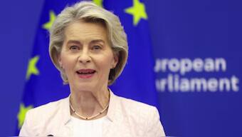 Ursula von der Leyen attends a press conference after her re-election for a second term as President of the European Commission, at the European Parliament in Strasbourg, France, July 18, 2024. Reuters File