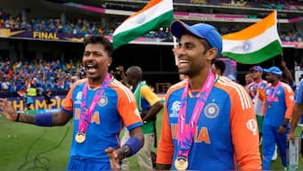 Suryakumar Yadav pipped Hardik Pandya to become India's next T20 captain. AP