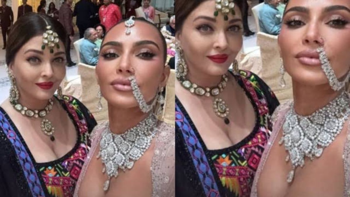 Kardashian sisters leave for the U.S. after Anant Ambani-Radhika Merchant’s wedding, Kim’s selfie with Aishwarya Rai breaks the internet Kardashian sisters leave for the U.S. after Anant Ambani-Radhika Merchant’s wedding, Kim’s selfie with Aishwarya Rai breaks the internet