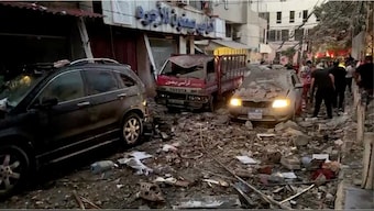 Damaged vehicles are seen after an Israeli strike on Beirut's southern suburbs, Lebanon July 30, 2024. Reuters