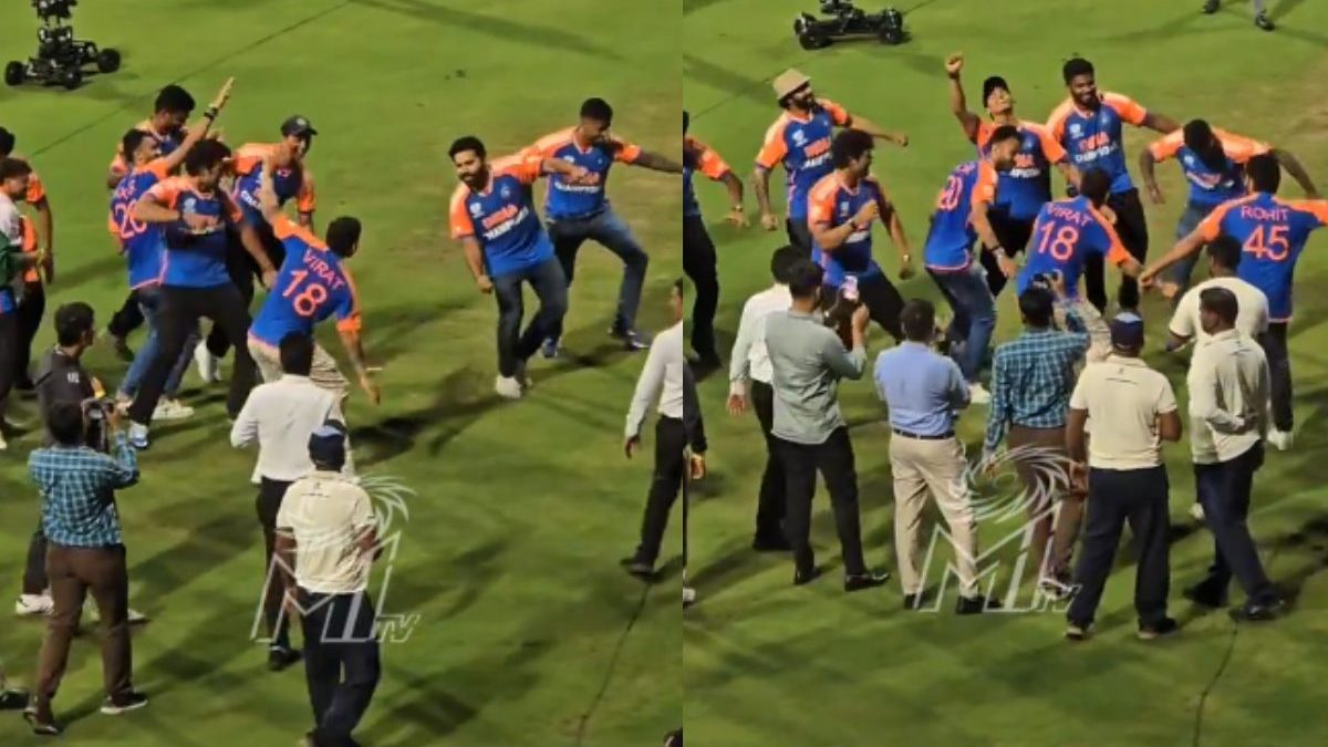 WATCH: Virat Kohli and Rohit Sharma dance during Team India's lap of honour at Wankhede Stadium WATCH: Virat Kohli and Rohit Sharma dance during Team India's lap of honour at Wankhede Stadium