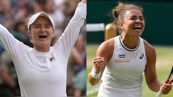 Barbora Krejcikova will face Jasmine Paolini in the Wimbledon final. AP