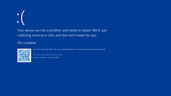 Microsoft Blue Screen errors in Windows. Source: microsoft.com