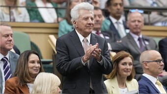 Actor Dustin Hoffman and Super Bowl winner Patrick Mahomes among celebrities at Wimbledon