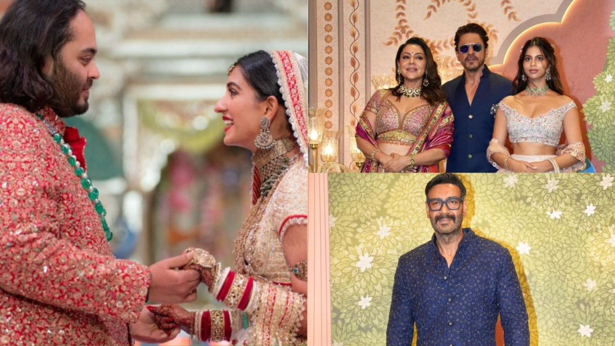 Anant Ambani-Radhika Merchant's blessing ceremony: Shah Rukh Khan, Ranbir Kapoor, Ajay Devgn, Salman Khan, Rajinikanth, Disha Patani & others make starry entry