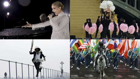  Céline Dion, Lady Gaga, curious torchbearer and French musicians