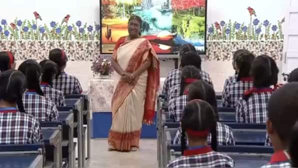 WATCH: When a Delhi school got its most special teacher - President Droupadi Murmu