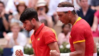 'Nadalcaraz' play Americans Austin Krajicek and Rajeev Ram in the doubles quarter-finals. Reuters