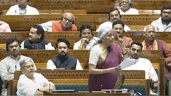Finance Minister Nirmala Sitharaman replying to discussion on Union Budget 2024-25 in Lok Sabha on Tuesday, July 30, 2024. Source: X/@sansad_tv