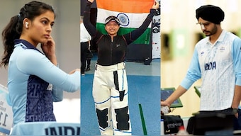 Medals in shooting could give India much-needed boost at Paris Olympics 2024. Images: PTI