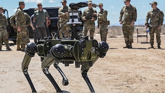 He also noted that the number of human troops will likely decrease as robotic systems become more prevalent. Image Credit: Reuters