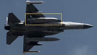 The Federation of American Scientists (FAS) has confirmed that Pakistan's JF-17 fighter aircraft was photographed flying with the Ra'ad I nuclear-capable missile onboard. Image source: X/@RanaSuhaibphoto