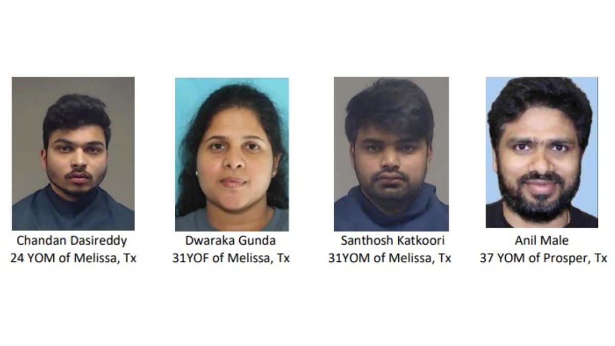 Chandan Dasireddy, Dwaraka Gunda, Santhosh Katkoori and Anil Male have been charged with Trafficking of Persons, Second Degree Felony as the investigation continues. Princeton Police Department Chandan Dasireddy, Dwaraka Gunda, Santhosh Katkoori and Anil Male have been charged with Trafficking of Persons, Second Degree Felony as the investigation continues. Princeton Police Department