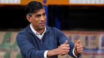 British Prime Minister Rishi Sunak visits the DCS group distribution centre as part of a Conservative general election campaign event, in Banbury, UK, July 2, 2024. Reuters File 