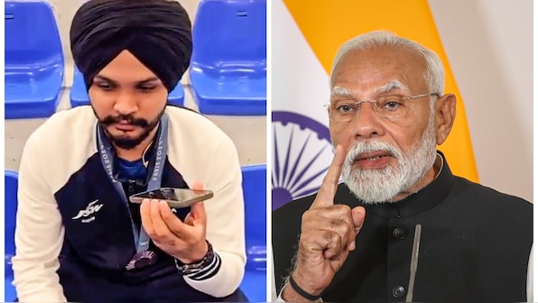 'Desh ka naam bada kiya hai', PM Modi congratulates shooter Sarabjot Singh after winning Paris Olympics bronze; Watch