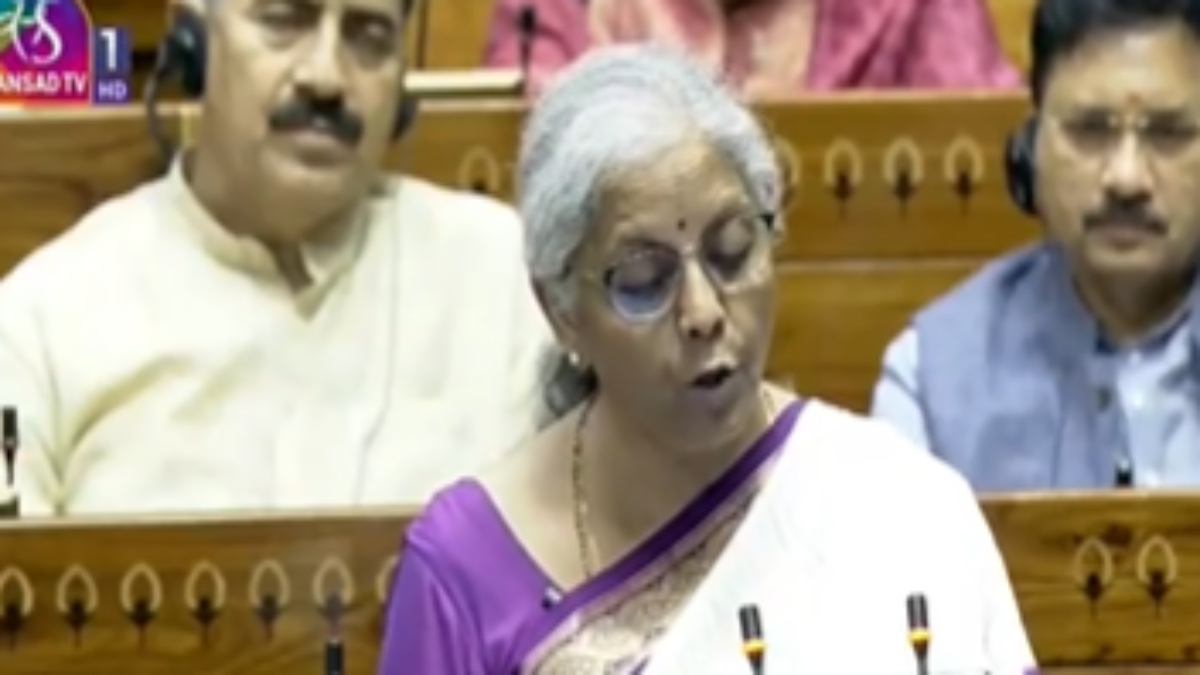 Finance Minister Nirmala Sitharaman presents the budget in Parliament on Tuesday. ANI Finance Minister Nirmala Sitharaman presents the budget in Parliament on Tuesday. ANI