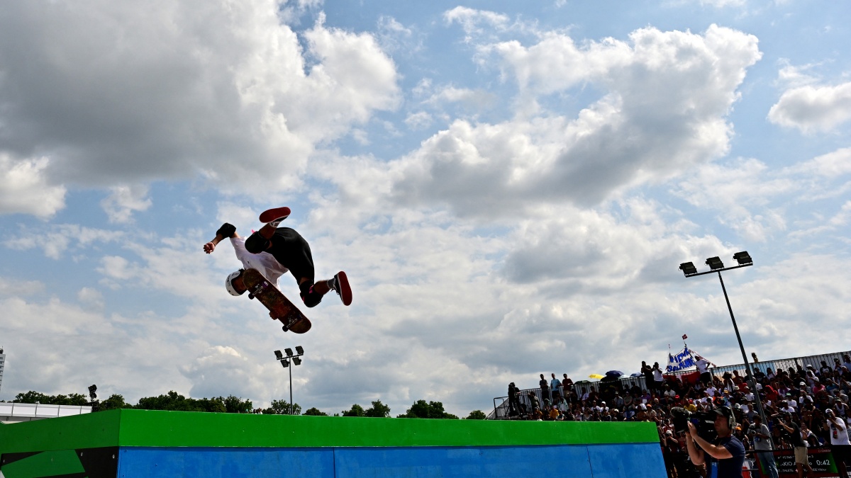 Brazil's Augusto Akio in action during the men's park final at an Olympic Qualifier in Budapest. Reuters Brazil's Augusto Akio in action during the men's park final at an Olympic Qualifier in Budapest. Reuters