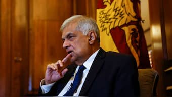 Sri Lanka's President Ranil Wickremesinghe looks on during an interview at Presidential Secretariat, amid the country's economic crisis, in Colombo, Sri Lanka, August 18, 2022. File Image/Reuters