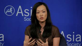 Sue Mi Terry, then director at Bower Group Asia, speaks on a "Crisis on the Peninsula: Implications for the US - Korea Alliance" panel at the Asia Society in New York, US, June 19, 2017. File Image/Reuters