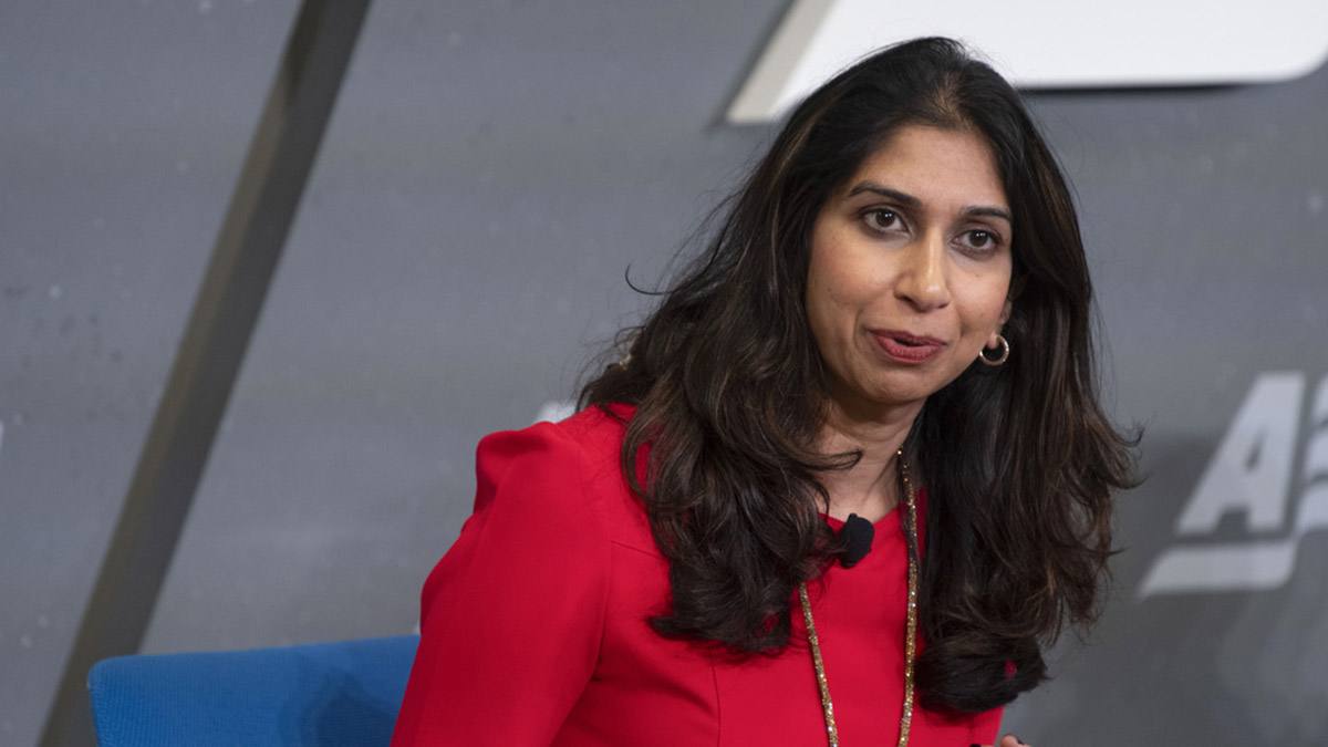 (File) Suella Braverman. AP (File) Suella Braverman. AP