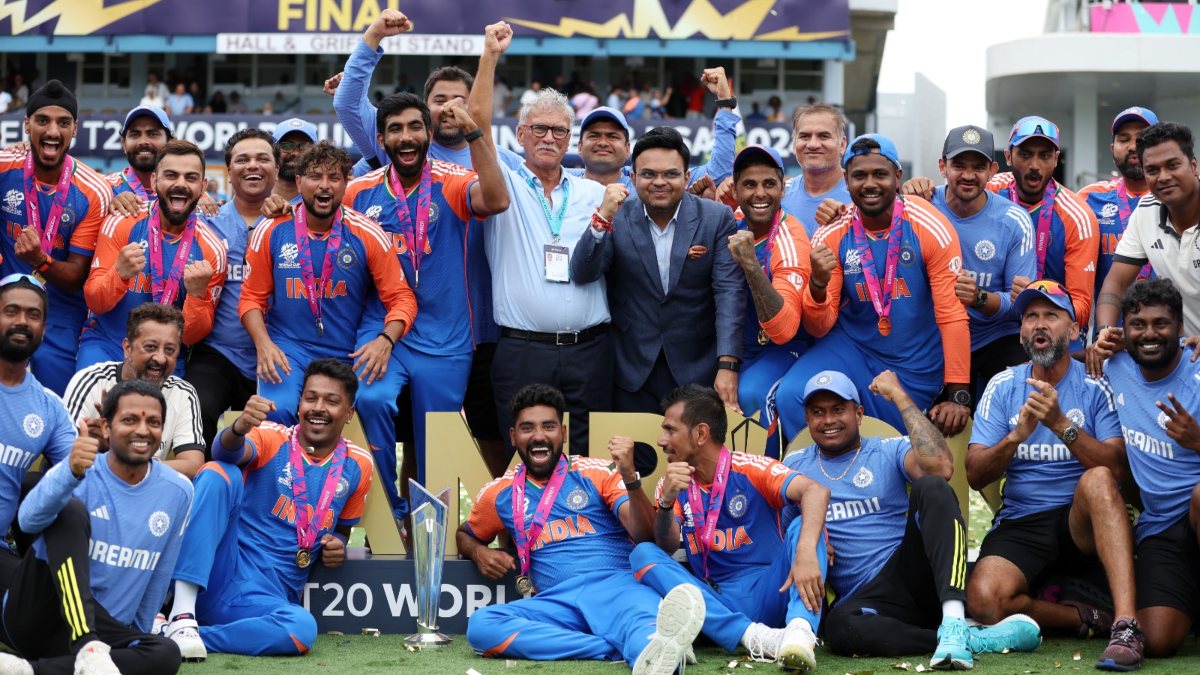 The Rohit Sharma-led Indian team will be felicitated in Mumbai after meeting PM Narendra Modi in New Delhi. Image credit: X/@BCCI The Rohit Sharma-led Indian team will be felicitated in Mumbai after meeting PM Narendra Modi in New Delhi. Image credit: X/@BCCI