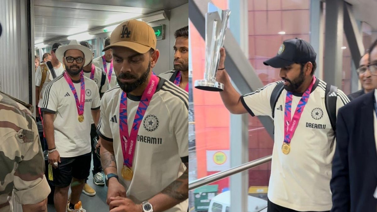 Indian cricket team arrive home LIVE Updates: Team India reaches ITC Maurya hotel from Delhi Airport