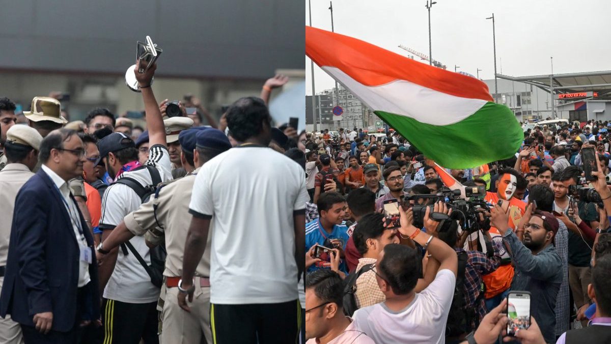 WATCH: Team India reach Delhi airport, receives grand welcome from fans WATCH: Team India reach Delhi airport, receives grand welcome from fans