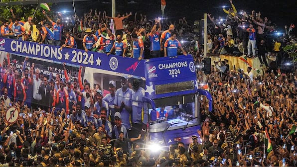 Team India arrive home in style: How Mumbai gave Indian cricket another memorable night