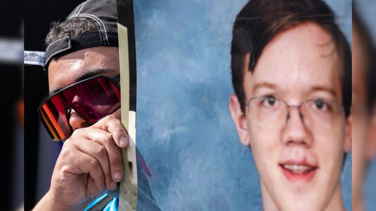 A demonstrator holds a sign of Thomas Matthew Crooks outside of a security zone checkpoint by the Fiserv Forum as the RNC continues on July 17, 2024 in Milwaukee, Wisconsin. Source: AFP. A demonstrator holds a sign of Thomas Matthew Crooks outside of a security zone checkpoint by the Fiserv Forum as the RNC continues on July 17, 2024 in Milwaukee, Wisconsin. Source: AFP.