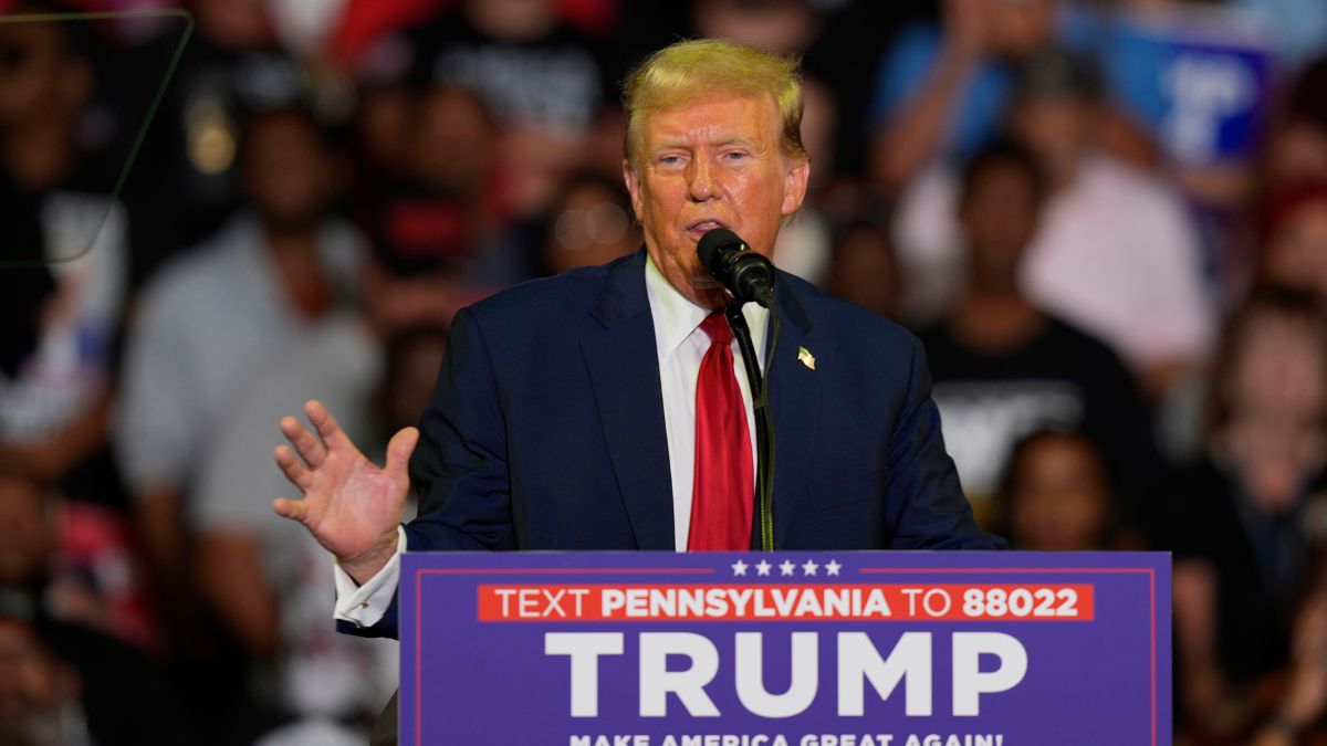 Republican presidential candidate former US President Donald Trump speaks at a campaign rally, June 22, 2024, in Philadelphia. File Image/AP Republican presidential candidate former US President Donald Trump speaks at a campaign rally, June 22, 2024, in Philadelphia. File Image/AP