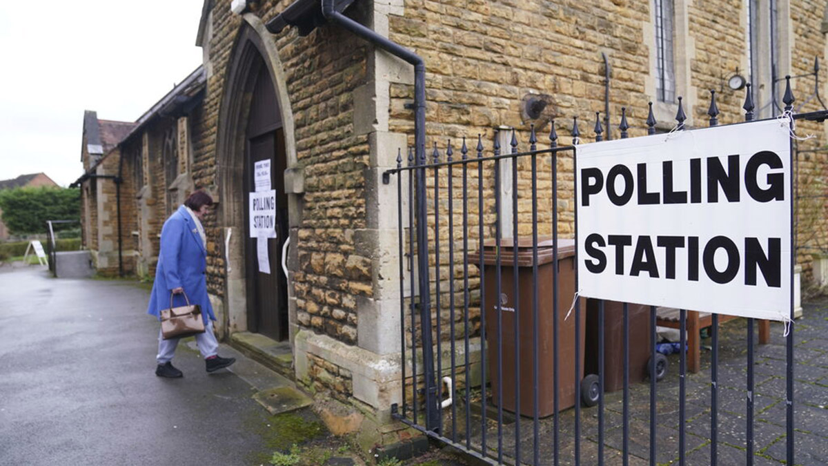 Voting in UK. AP Voting in UK. AP