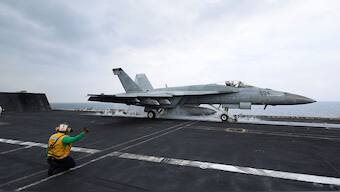 (File) A F/A-18E Super Hornet fighter jet. Image used for representative purpose/Reuters