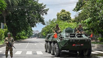 Bangladesh PM Sheikh Hasina has deployed the military to crush the protests against her rule (Photo: AFP)