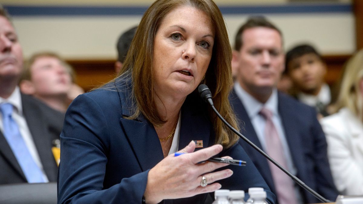 US Secret Service chief Kimberly Cheatle at the House Oversight Committee hearing. AP US Secret Service chief Kimberly Cheatle at the House Oversight Committee hearing. AP
