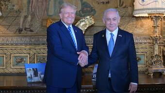 Former US President Donald Trump meeting Israeli Prime Minister Benjamin Netanyahu (Photo: Twitter/Benjamin Netanyahu)