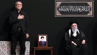 Iranian President Masoud Pezeshkian with Supreme Leader Ayatollah Ali Khamenei (Photo: AFP PHOTO/ HO/ LEADER.IR)