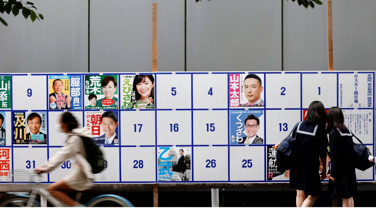 Candidates' posters for the July 10, 2022 Upper House election are displayed along a street in Tokyo, Japan. File photo. REUTERS Candidates' posters for the July 10, 2022 Upper House election are displayed along a street in Tokyo, Japan. File photo. REUTERS