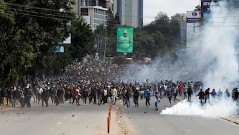 People attend a demonstration against Kenya's proposed finance bill in Nairobi, Kenya, June 25. REUTERS