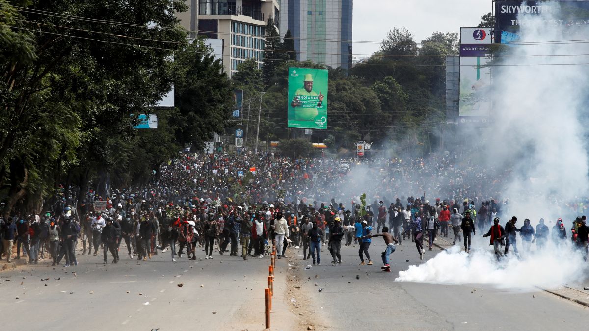 People attend a demonstration against Kenya's proposed finance bill in Nairobi, Kenya, June 25. REUTERS People attend a demonstration against Kenya's proposed finance bill in Nairobi, Kenya, June 25. REUTERS
