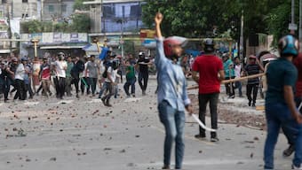 Students clash over quota system at Jahangir Nagar University at Savar outside Dhaka, Bangladesh, Monday, July 15, 2024. AP