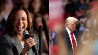 US Vice President Kamala Harris and Former President Donald Trump. Reuters