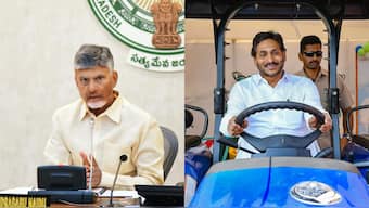 Andhra CM Chandrababu Naidu and Jagan Mohan Reddy. PTI file