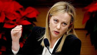 Italian Prime Minister Giorgia Meloni's administration has promised a tougher stand on immigration. File Photo. 