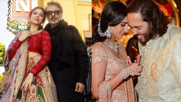  Sharmin Segal makes rare appearance at Anant Ambani-Radhika Merchant's wedding with Sanjay Bhansali after criticism for Netflix's 'Heeramandi'