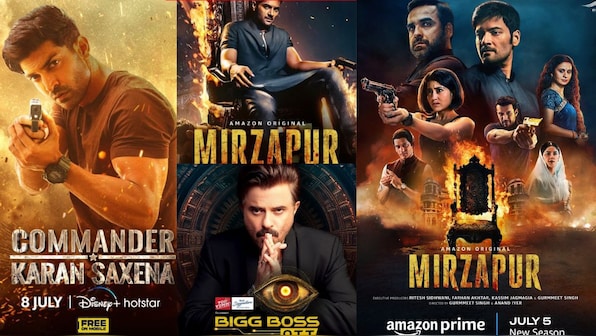 From Amazon Prime Video's 'Mirzapur 3' to JioCinema's 'Bigg Boss OTT', here are the most watched shows this week