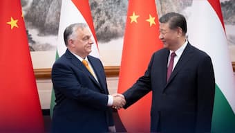 Hungarian Prime Minister Viktor Orban meets Chinese President Xi Jinping in Beijing. Source: X/@PM_ViktorOrban 