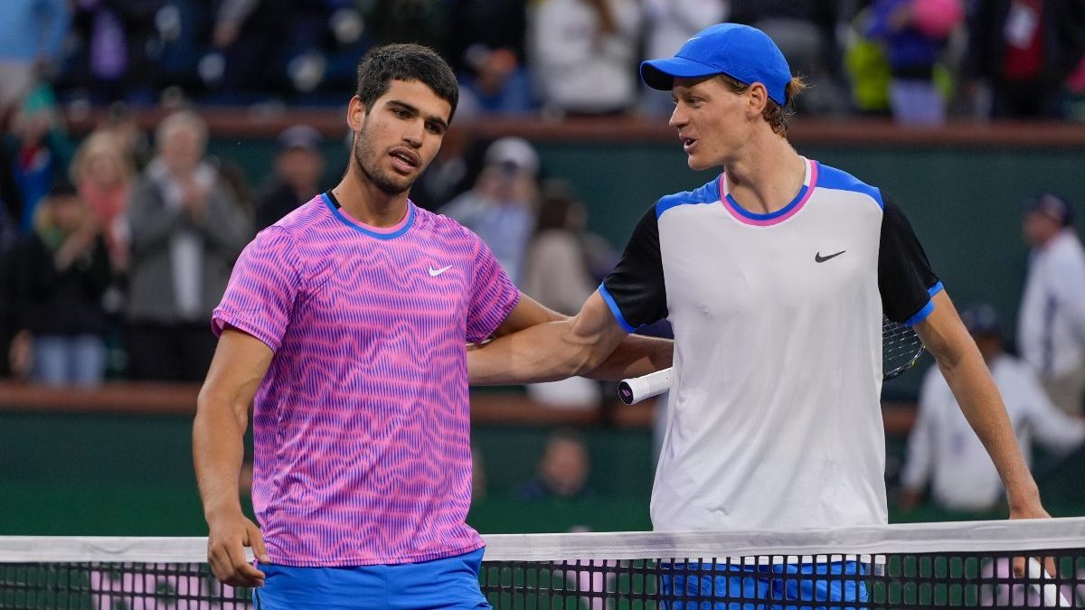 Carlos Alcaraz and Jannik Sinner are among the favourites to win the men's singles title at Wimbledon 2024. AP Carlos Alcaraz and Jannik Sinner are among the favourites to win the men's singles title at Wimbledon 2024. AP