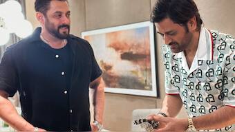 MS Dhoni celebrated his 43rd birthday in Mumbai. Image: Salman Khan X account