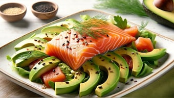 An Olympian at the Paris Games will ideally start his/her day with foods like salmon and avocado. Athletes’ diets are decided by the sport they pursue. Calorie intake can range from around 2,000 calories per day for a shorter duration sport, such as sprinting, and up to 10,000 calories per day or more for training in a higher demand sport such as swimming. Representational image/Pixabay