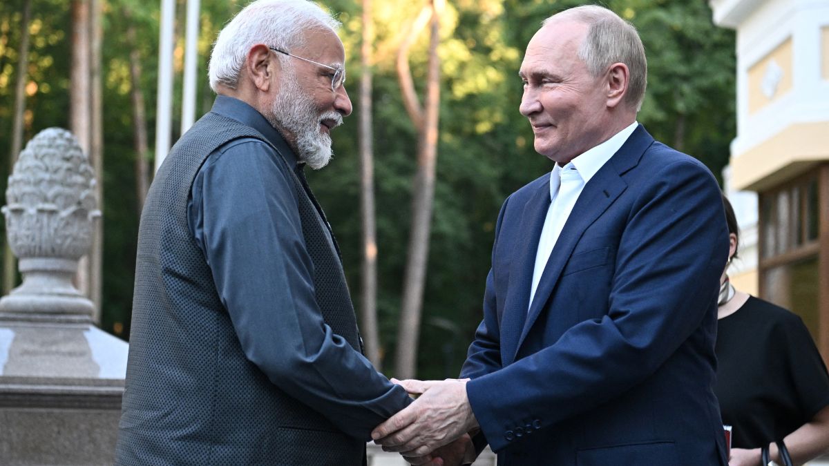 Modi Moscow PM Modi’s day out with ‘all-weather friend’ Putin in Moscow – Firstpost